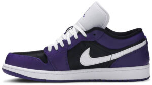 Jordan 1 Low Court Purple Black 553558-501 - Nicesk photo 2