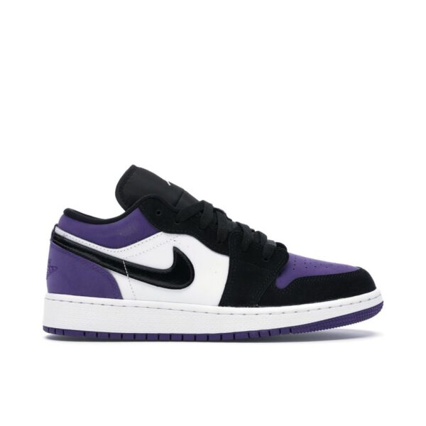 Jordan 1 Low Court Purple (GS) 553560-125 - Nicesk photo 1