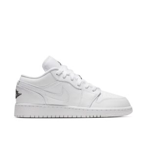 Jordan 1 Low Triple White (GS) 553560-110 - Nicesk photo 1