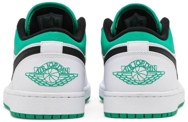 Jordan 1 Low White Lucky Green Black 553558-129 - Nicesk photo 4