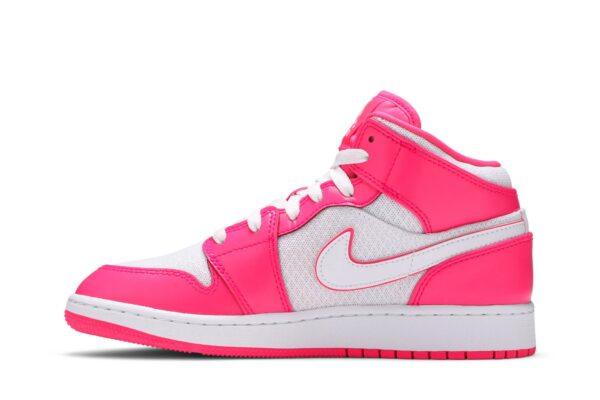 Jordan 1 Mid Hyper Pink White (GS) 555112-611 - Nicesk photo 3