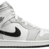 Jordan 1 Mid Light Smoke Grey (Women's) BQ6472-015 - Nicesk photo 1