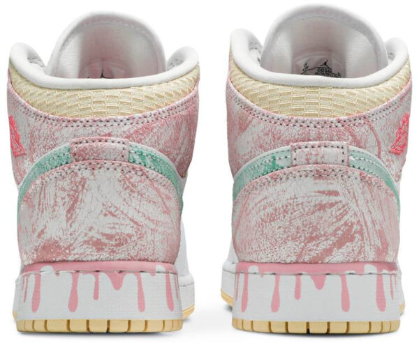 Jordan 1 Mid Paint Drip (GS) DD1666-100 - Nicesk photo 4