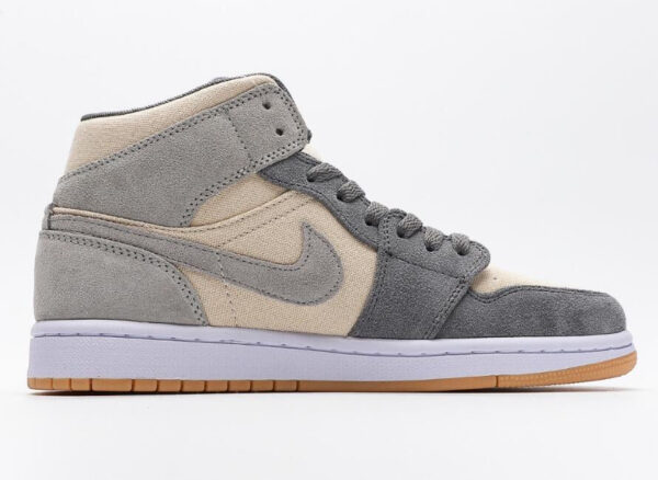 Jordan 1 Mid SE Coconut Milk Particle Grey (GS) DN4346-100 - Nicesk photo 1