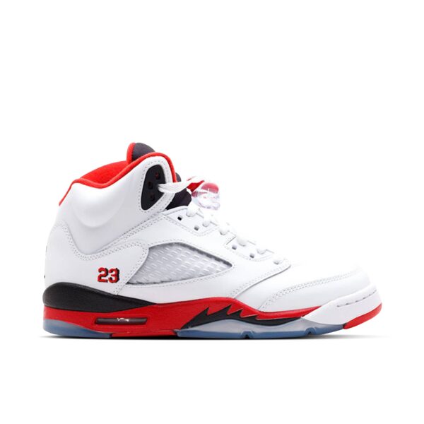 Jordan 5 Retro Fire Red Black Tongue (2013) (GS) 440888-120 - Nicesk photo 1