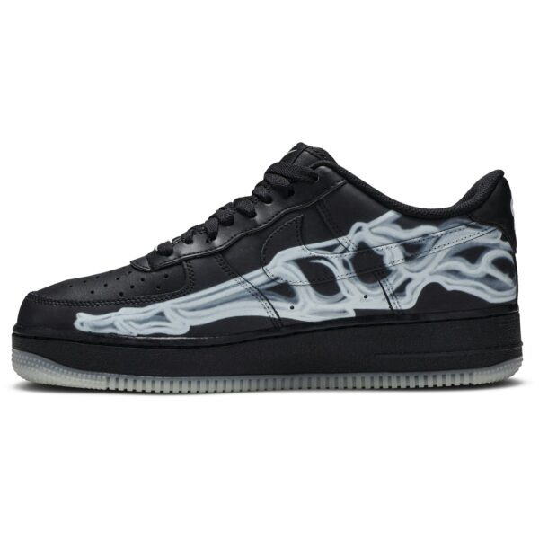 Nike Air Force 1 Low Black Skeleton Halloween (2019) BQ7541-001 - Nicesk photo 3