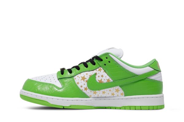 Nike SB Dunk Low Supreme Stars Mean Green (2021) DH3228-101 - Nicesk photo 3